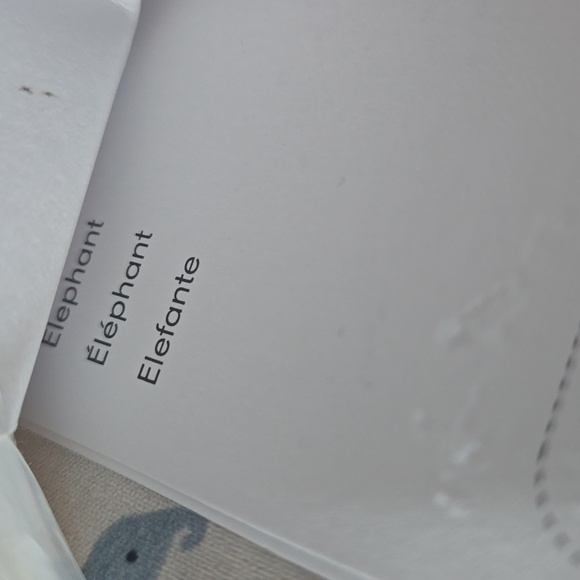 West Elm Kids Organic Crib Sheet With Blue Elephant, Retail Price $45.00US - Picture 7 of 8